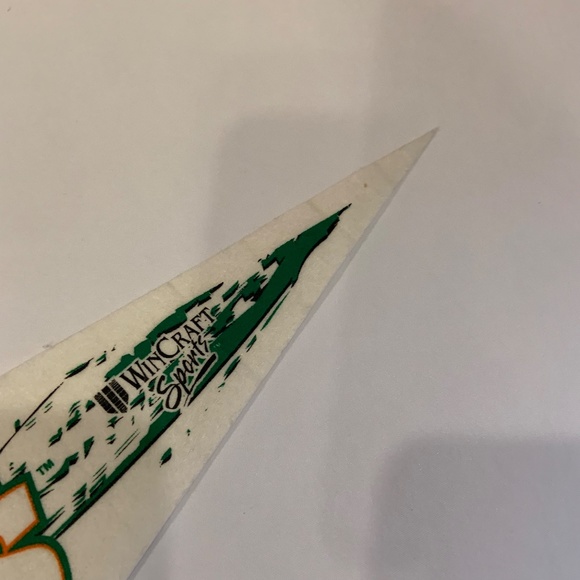 Vintage Wincraft University of Miami UMiami Hurricanes 30" Pennant Flag - Picture 8 of 12